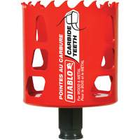 Wood & Metal Hole Saw, 2-1/2", 2-3/8" Depth of Cut, Carbide GTA Hardware Inc