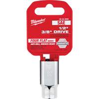Prise SAE avec c&ocirc;t&eacute;s Four Flats, 3/8", Prise 1/2", 6 pans GTA Hardware Inc