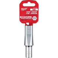 Douille SAE avec c&ocirc;t&eacute;s Four Flats, 3/8", Prise 1/2", 6 pans, Profond GTA Hardware Inc