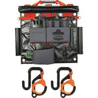 Arsenal 5711 Bucket Truck Tool Board with 2" Locking Aerial Bucket Hooks Kit, Nylon, 8 Pockets, Grey GTA Hardware Inc