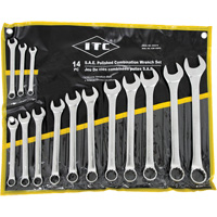 ICW-14PS Polished Wrench Set, Combination, 14 Pieces, Imperial GTA Hardware Inc