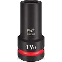 Douille &agrave; paroi extra mince Shockwave Impact Duty, Chocs, 1-1/16", Prise 1", 6 pans, Profond GTA Hardware Inc