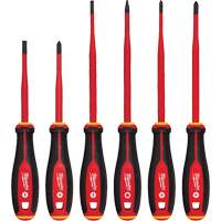 Insulated Slim Tip Screwdriver Set, 6 Pcs., Magnetic GTA Hardware Inc