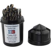 Two-Tone 29-Piece Mechanic's Drill Set, High Speed Steel GTA Hardware Inc