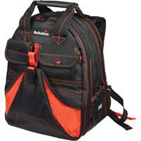 Sac &agrave; dos &agrave; outils de luxe, Noir/Rouge, Balistique/Polyester GTA Hardware Inc