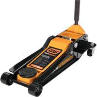 Low Profile Floor Jack, 3.5 Ton(s) Capacity, 3-3/4" Lowered, 21-3/4" Raised, Manual Hydraulic GTA Hardware Inc