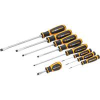 Slotted Dual Material Screwdriver Set in Foam Storage Tray, 9 Pcs. GTA Hardware Inc