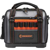 Sac ouvert de 14" pour outils d'ouvrier, Polyester, 32 pochettes, Noir/Gris GTA Hardware Inc