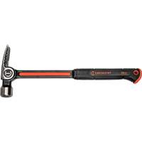 Milled-Face Framing Hammer, 28 oz., Solid Steel Handle, 16" L GTA Hardware Inc