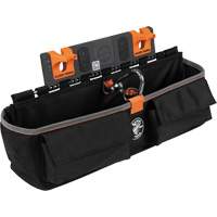 Module pour grande poche avec crochet en S Bucket Work Centre, Nylon, 3 pochettes, Noir/Orange GTA Hardware Inc