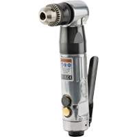 Angle Air Drill, 20.5 CFM, 1/4" NPT, 98 dBA, 3/8" Chuck, Keyed GTA Hardware Inc