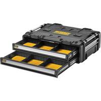 Bloc &agrave; 2 tiroirs TOUGHSYSTEM 2.0 DXL, 30" x 21-13/20" x 10", Noir/Jaune GTA Hardware Inc