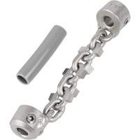 Chaîne de nettoyage de tuyaux de 1-1/4" - 1-1/2" pour c&acirc;ble de serpent &agrave; chaîne de 1/4" GTA Hardware Inc