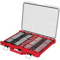 Jeu de cliquets et douilles m&eacute;triques/SAE avec organisateur PACKOUT &agrave; profil bas, 98 Mcx, Prise de 3/8" GTA Hardware Inc