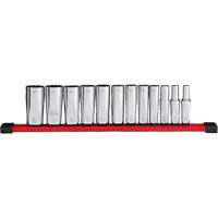 Jeu de douilles profondes SAE &agrave; 12 pans , 12 Mcx, Prise de 3/8", Profond GTA Hardware Inc