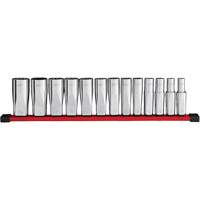 Jeu de douilles profondes SAE &agrave; 12 pans, 13 Mcx, Prise de 1/2", Profond GTA Hardware Inc