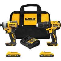 Ensemble de tournevis &agrave; chocs & perceuse, Lithium-ion, 20 V GTA Hardware Inc