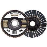 POWERBLEND NF Flap Disc, 5" x 7/8", Type 29, Z60 Grit, Zirconia Alumina GTA Hardware Inc