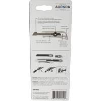 18mm Professional Knife with Ratchet, Stainless Steel, Heavy-Duty, Plastic Handle GTA Hardware Inc