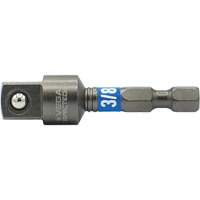 Impactech&reg; Impact Socket Adapter, 1/4" Drive Size, 3/8" Male Size, 2" L GTA Hardware Inc