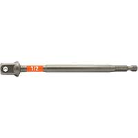 Impactech&reg; Impact Socket Adapter, 1/4" Drive Size, 1/2" Male Size, 6" L GTA Hardware Inc