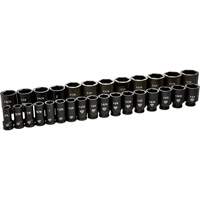 6 Point SAE Socket Set, 29 Pcs, Impact, 3/4" Drive Size, Deep GTA Hardware Inc