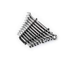Jeu de cl&eacute;s SAE &agrave; 12 pans et 90 dents, T&ecirc;te articul&eacute;e/Combinaison &agrave; cliquet, 10 morceaux, Imp&eacute;rial GTA Hardware Inc