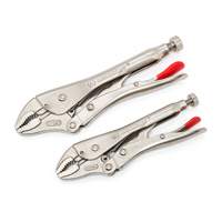 Curved Jaw Locking Pliers with Wire Cutter Set, 2 Pieces GTA Hardware Inc