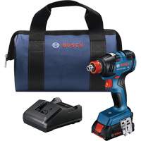 Two-In-One Bit/Socket Impact Driver/Wrench Kit, 1/2", 1800 in-lbs. Max. Torque, 18 V, Lithium-Ion GTA Hardware Inc