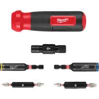 8-IN-1 Multi-Bit & Nut Driver with SHOCKWAVE Impact Duty Bits & Nut Drivers, 8-1/3" L, Cushion Grip Handle GTA Hardware Inc