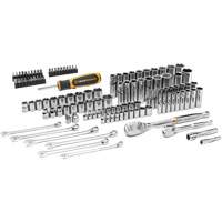 Jeu d'outils manuels pour m&eacute;canicien 90T SAE/m&eacute;trique avec prises 1/4" & 3/8" GTA Hardware Inc