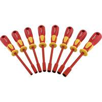 Metric Insulated Nut Driver Set, 1000 V, 8 Pcs GTA Hardware Inc