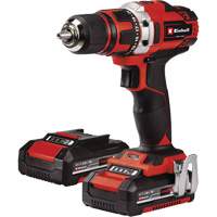 Cordless Drill/Driver Kit, Lithium-Ion, 18 V, 1/2" Chuck, 354 in-lbs Torque GTA Hardware Inc