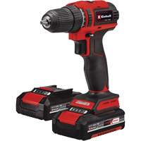 Cordless Drill/Driver Kit, Lithium-Ion, 18 V, 3/8" Chuck, 354 in-lbs Torque GTA Hardware Inc