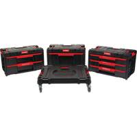 4-Piece Arx&reg; Dolly with Swivel Casters Set, 23-1/10" x 15" x 22-1/2", Black GTA Hardware Inc