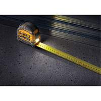 TOUGHSERIES Lighted Tape Measure, 26'/8 m, Imperial & Metric Graduations GTA Hardware Inc