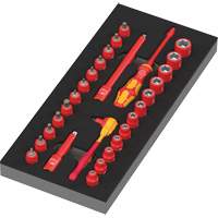 Insert en mousse pour jeu avec cliquet 8007 A VDE Zyklop VDE 1, 1000 V, 30 M GTA Hardware Inc