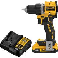 ATOMIC COMPACT SERIES Brushless Cordless Drill/Driver Kit, Lithium-Ion, 20 V, 1/2" Chuck GTA Hardware Inc