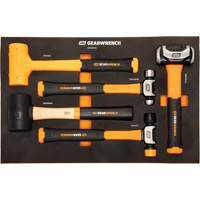 Mixed Hammer Set in Foam Storage Tray, 5 Pieces GTA Hardware Inc