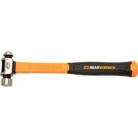 Ball Pein Hammer, 8 oz. Head Weight, Plain/Polished Face, Fibreglass Handle GTA Hardware Inc