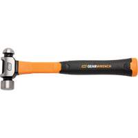 Ball Pein Hammer, 16 oz. Head Weight, Plain/Polished Face, Fibreglass Handle GTA Hardware Inc