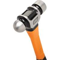 Ball Pein Hammer, 24 oz. Head Weight, Plain/Polished Face, Fibreglass Handle GTA Hardware Inc