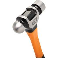 Ball Pein Hammer, 32 oz. Head Weight, Plain/Polished Face, Fibreglass Handle GTA Hardware Inc