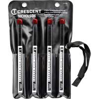 4-Piece Thread Restoring File Set, Square, 9" GTA Hardware Inc