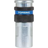 Raccord industriel rapide QUIKSILVER 2, Acier zingu&eacute;, 1/4", NPT femelle, 362 PSI GTA Hardware Inc
