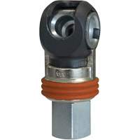 Raccord industriel rapide basculant TOPQUIK SC, Acier nickel&eacute;, 3/8", NPT femelle, 360 PSI GTA Hardware Inc
