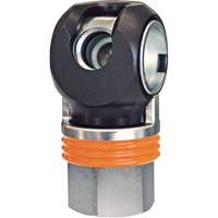 Raccord industriel rapide TOPQUIK SC, Acier nickel&eacute;, 1/2", NPT femelle, 359 PSI GTA Hardware Inc