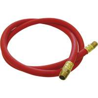 Hose Reel Connecting Hose, Air, EPDM Rubber, 1/2" dia. x 5', 300 psi, 1/2 NPT GTA Hardware Inc