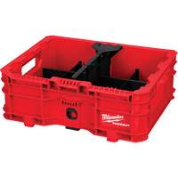 PACKOUT Low-Profile Crate, 15" x 18-5/8" x 6-5/8", Black/Red GTA Hardware Inc