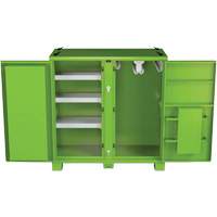 Armoire de rangement d'&eacute;PI sur place, Acier, Vert lime haute visibilit&eacute; GTA Hardware Inc